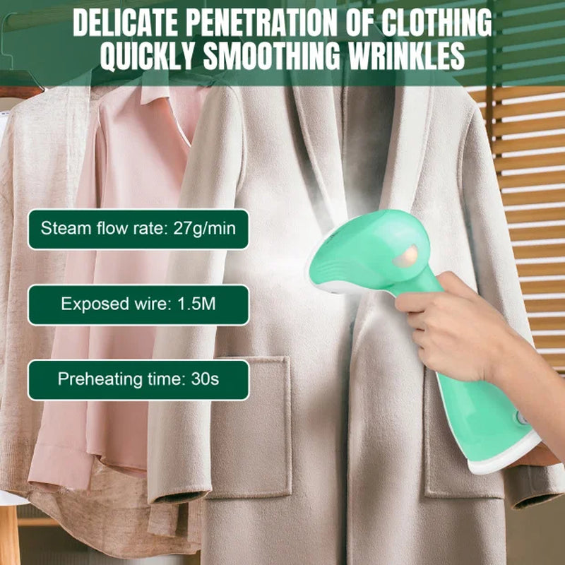 Electric Fast Heating Handheld Hanging Iron De-Wrinkle Travel Convenient Ironing Garment Steamer