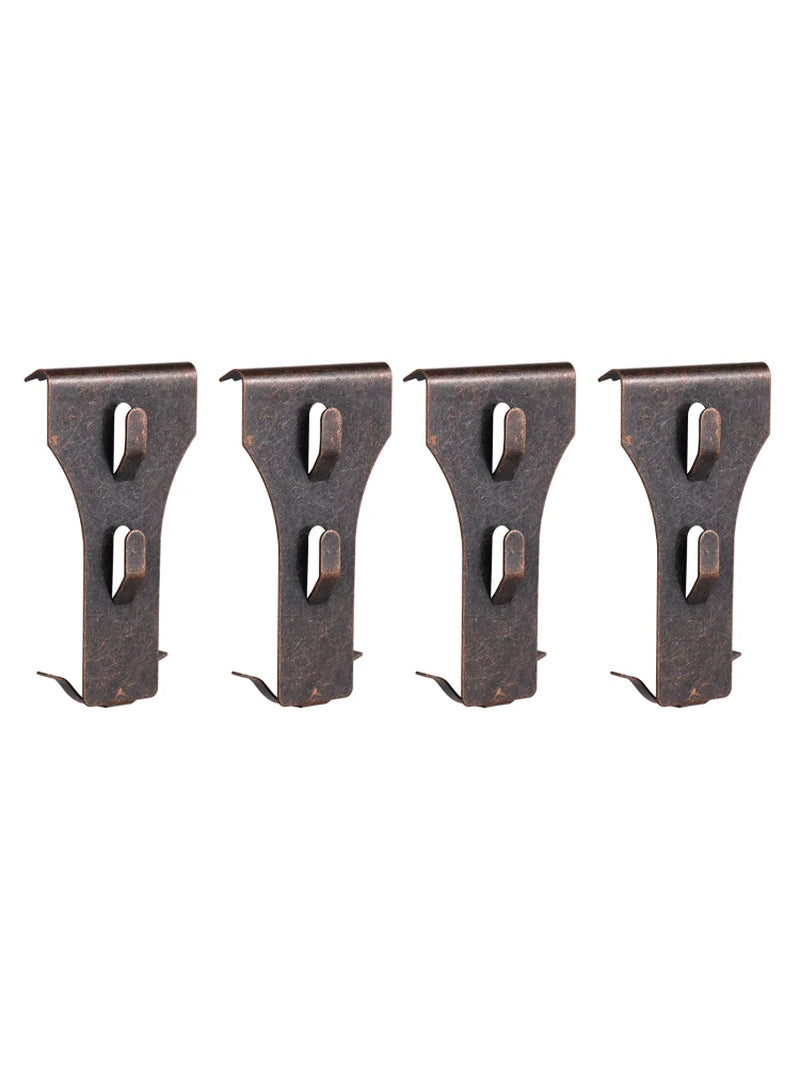 4PCS Brick Hook Clip Outdoor Hanging Hooks for 60-70Mm Brick in Height No Drilling Sliding Brick Hanger Clips