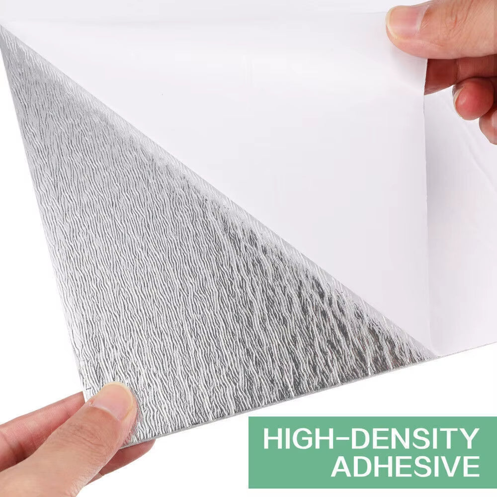 20PCS Self-Adhesive Grey Marble PVC Cladding Wall Panels for Kitchen Bathroom