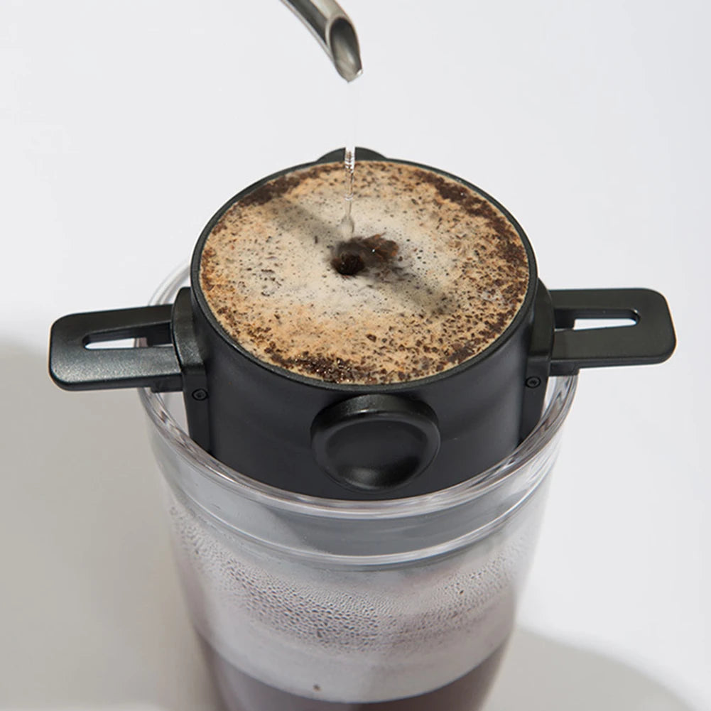 Portable Collapsible Coffee Maker Stainless Steel Pour over Coffee Maker Reusable Coffee Filter Easy to Clean for Travel Camping