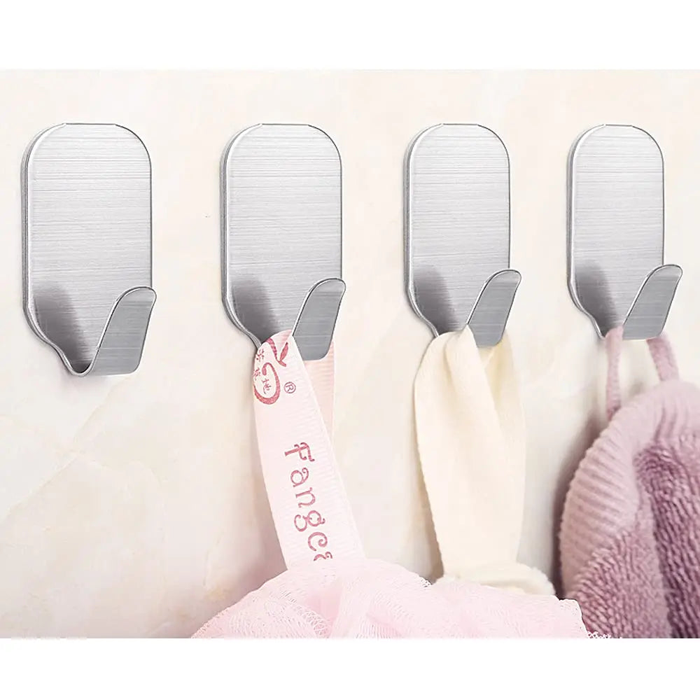 Small Sticky Hooks for Hanging Extra Strong Self Adhesive Hooks Heavy Duty Stick on Hooks for Walls, Wall Hangers without Nails,