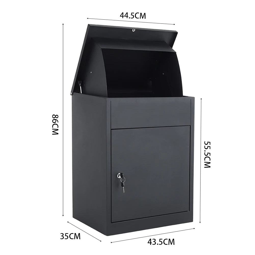 Waterproof Parcel Strength Durabilitydelivery Box for outside , 43.5Cm W X 35Cm D X 55.5Cm H