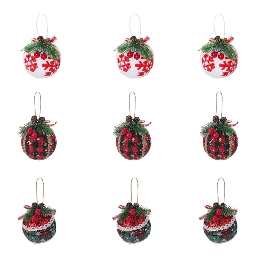 9 Pcs Christmas Decoration Set Christmas Tree Baubles Ball Xmas Ornament