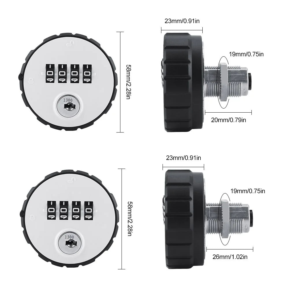 Cabinet Lock Zinc Alloy Lock Digital Zinc Alloy Combination Cam Cabinet Convenient Password Lock with Keys