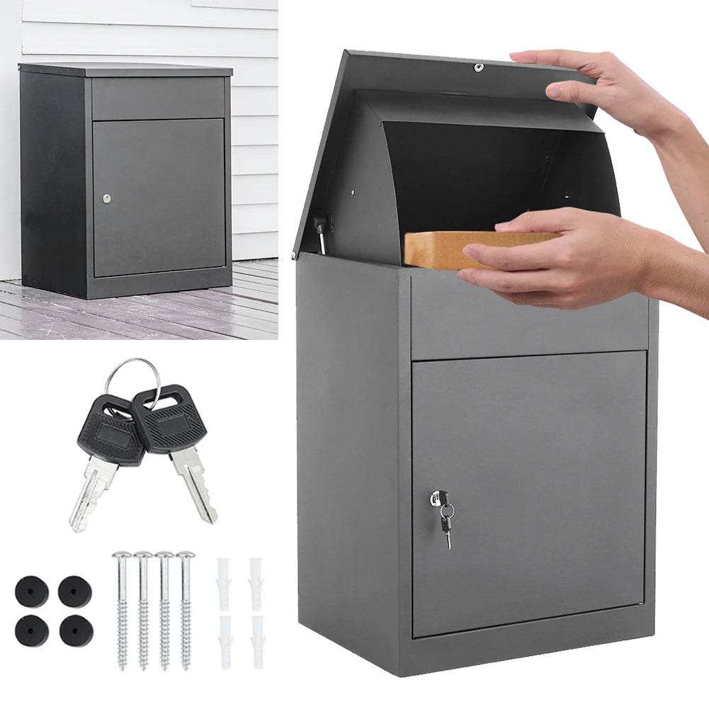 Waterproof Parcel Strength Durabilitydelivery Box for outside , 43.5Cm W X 35Cm D X 55.5Cm H
