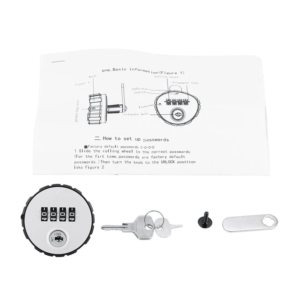 Cabinet Lock Zinc Alloy Lock Digital Zinc Alloy Combination Cam Cabinet Convenient Password Lock with Keys