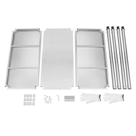 Kitchen 3 Layers Multi-Functional Storage Shelf Floor Type Stainless Steel Storage Organization Stand for Kitchen