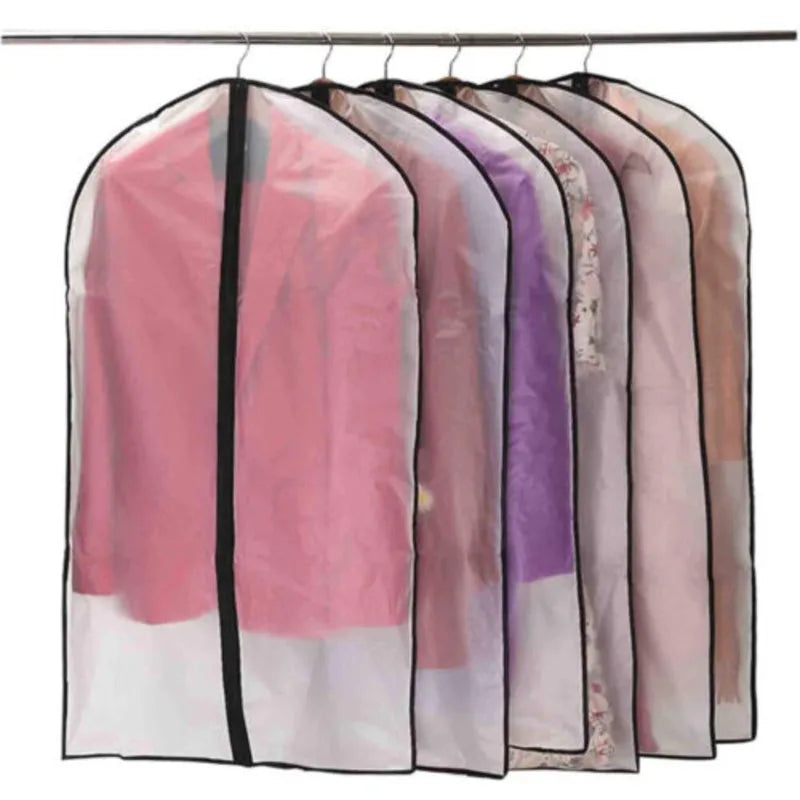 10 Pack Large Hanging Suit Bags Dress Coat Jacket Clothes Cover Dust Protector~