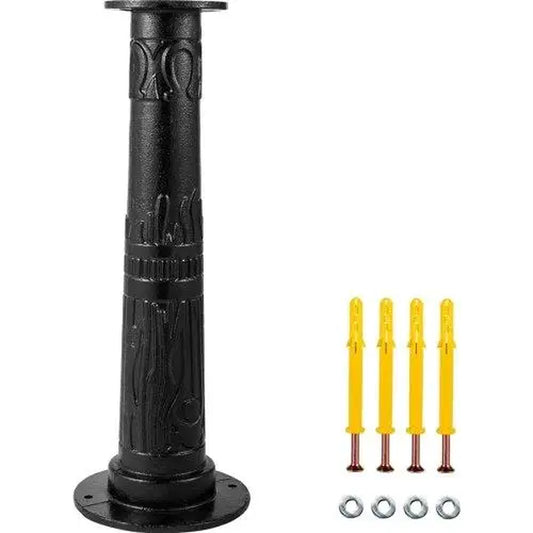 Antique Cast Iron Hand Water Pump Stand with Pre-Set 0.5 Holes - Vintage Pitcher Well Pump for Garden, Yard, Pond, Outdoor Decor