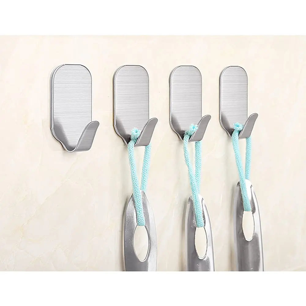 Small Sticky Hooks for Hanging Extra Strong Self Adhesive Hooks Heavy Duty Stick on Hooks for Walls, Wall Hangers without Nails,