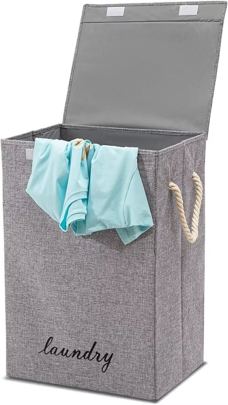 Laundry Basket Dirty Washing Clothes Storage Folding Bin Bag Hamper with Lid