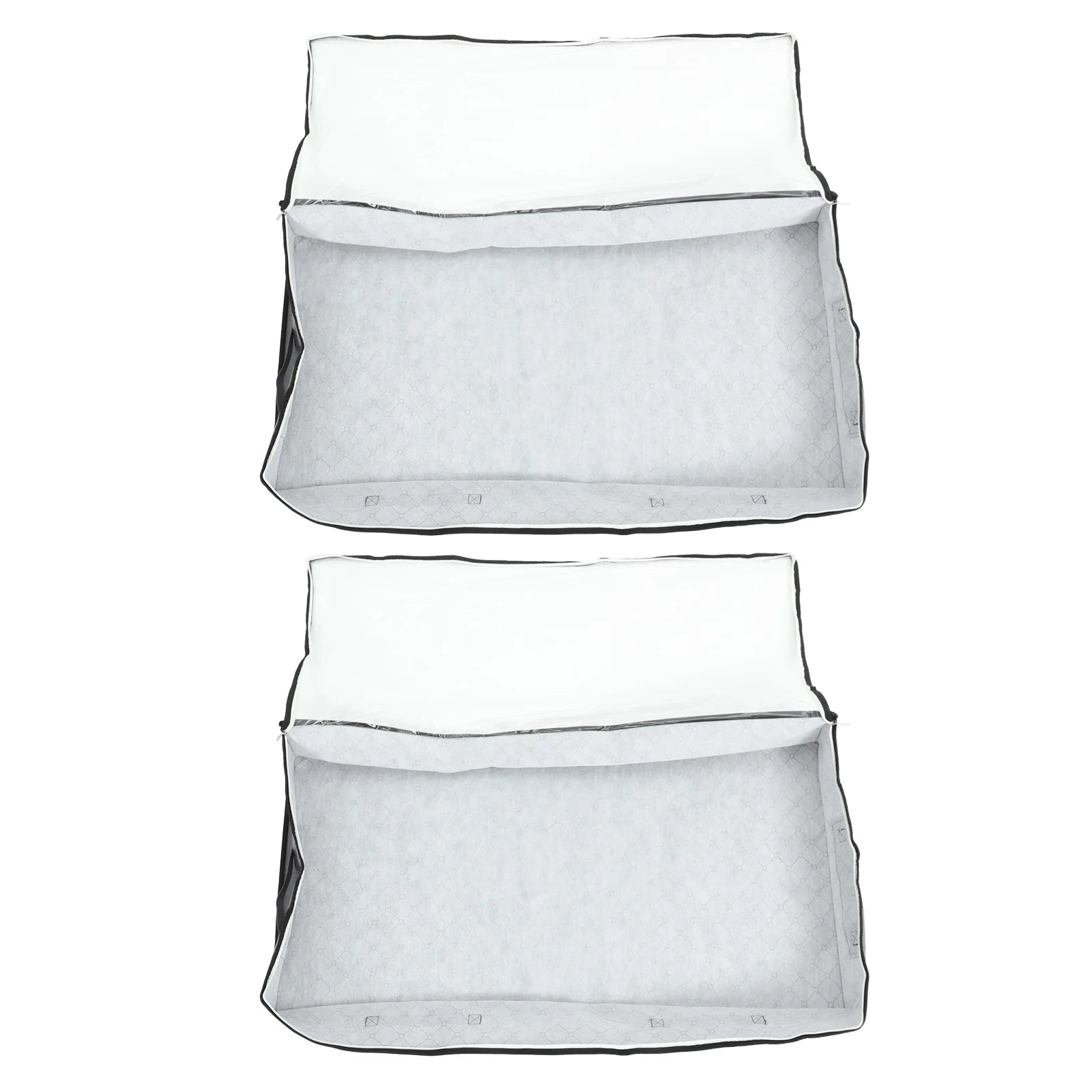 2Pcs under Bed Storage Bags Handles Clothes Storage Containers Closet Zippered Bags Clothing Closet Storage Quilts Clothings