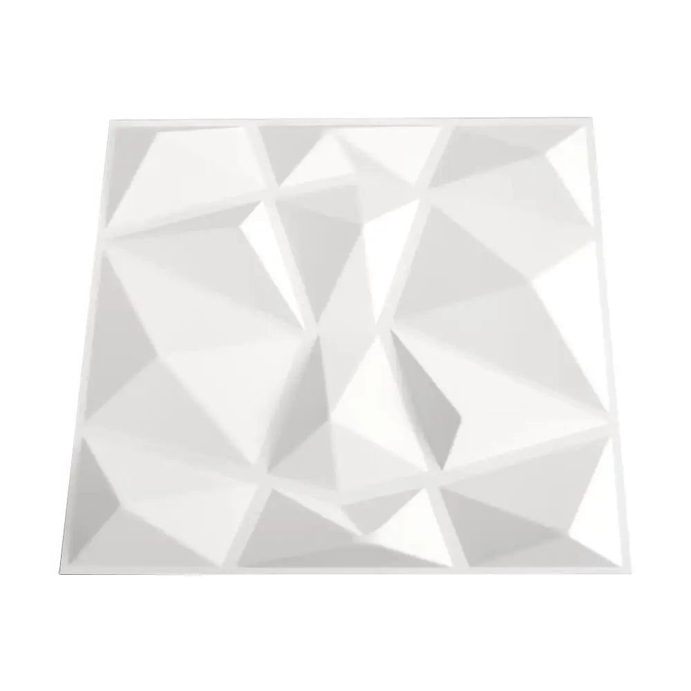 12Pcs Decorative PVC 3D Diamond Wall Panels