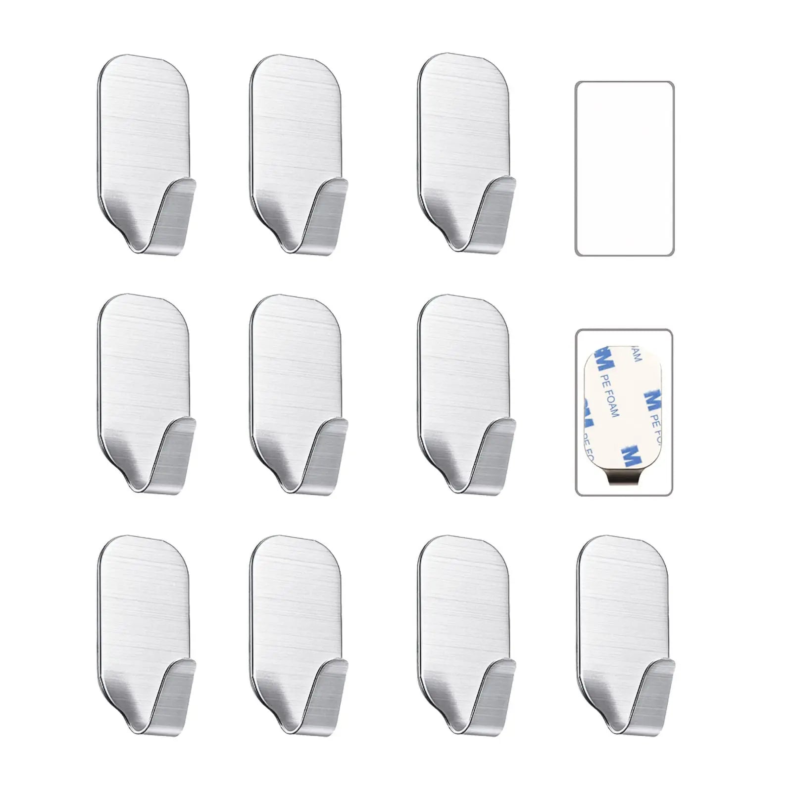 Small Sticky Hooks for Hanging Extra Strong Self Adhesive Hooks Heavy Duty Stick on Hooks for Walls, Wall Hangers without Nails,