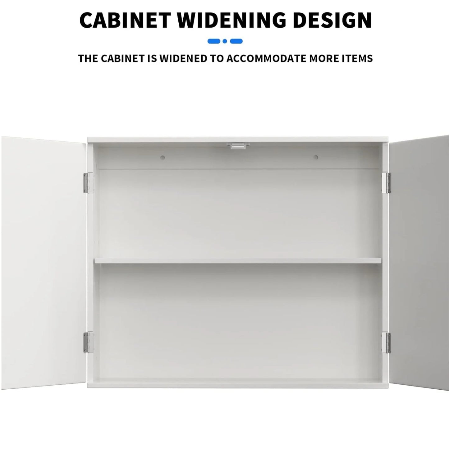 BRIEFNESS Living Room Cabinet Entry Cabinet Wall Cabinet Storage Cabinet Storage Cabinet with Double Doors and Adjustable Shelve