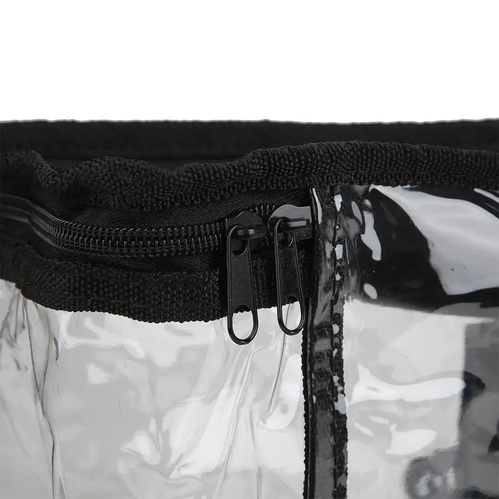 Transparent Large Capacity Portable Organizer Bag for Cds & Book Storage - Ideal Travel & Home Use