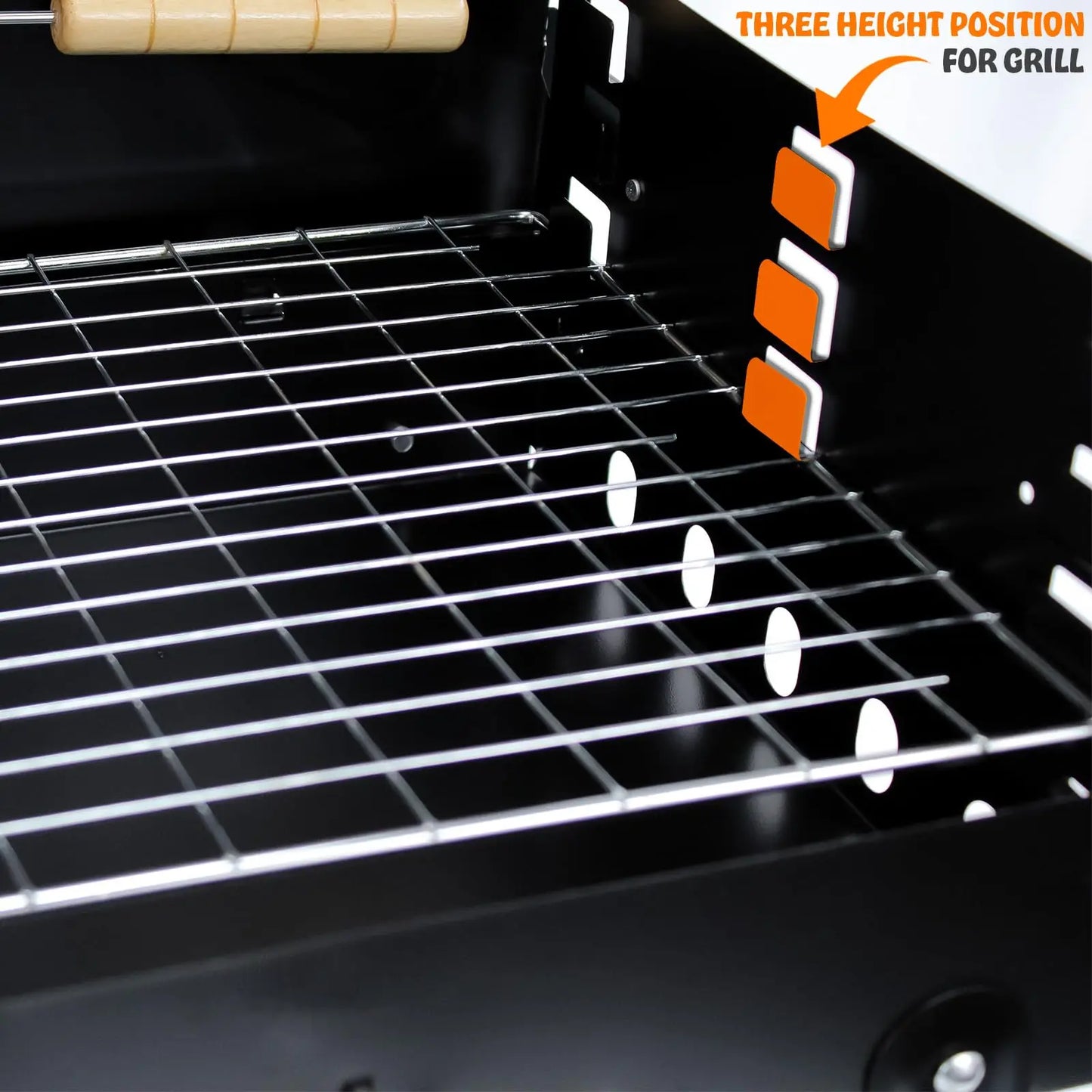 Portable Folding Charcoal Barbecue Grill for Outdoor Garden Camping BBQ with Utensil Tools By
