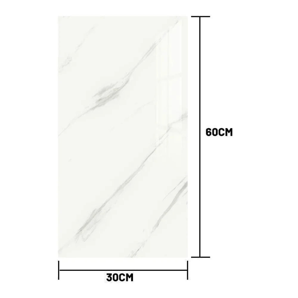 10 Pack Self-Adhesive Marble Tiles Sticker Stick on Wall or Kitchen Bathroom+