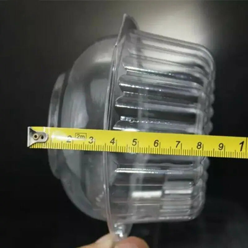 50Pc Plastic Cupcake Muffin Single Cup Cake Holders Boxes Pods Domes Cases Clear