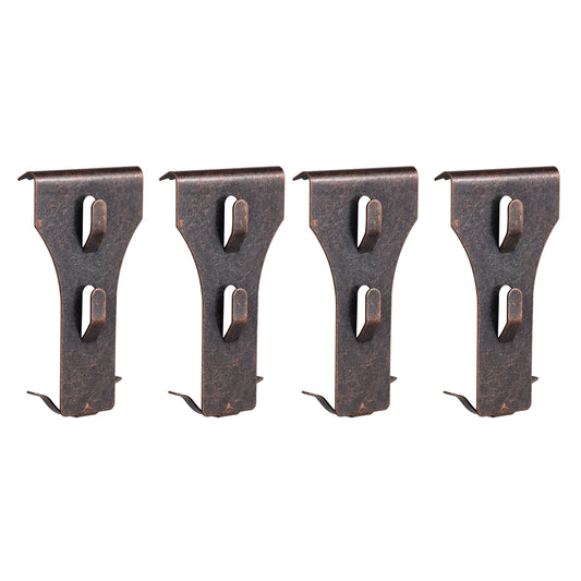 4PCS Brick Hook Clip Outdoor Hanging Hooks for 60-70Mm Brick in Height No Drilling Sliding Brick Hanger Clips