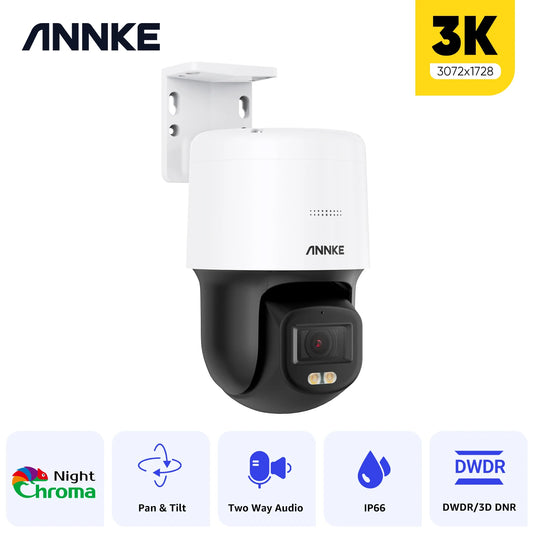 3K 5MP Poe PT Speed Security Camera Color Night Vision Motion Detection Built-In Microphone Security Protection Cameras