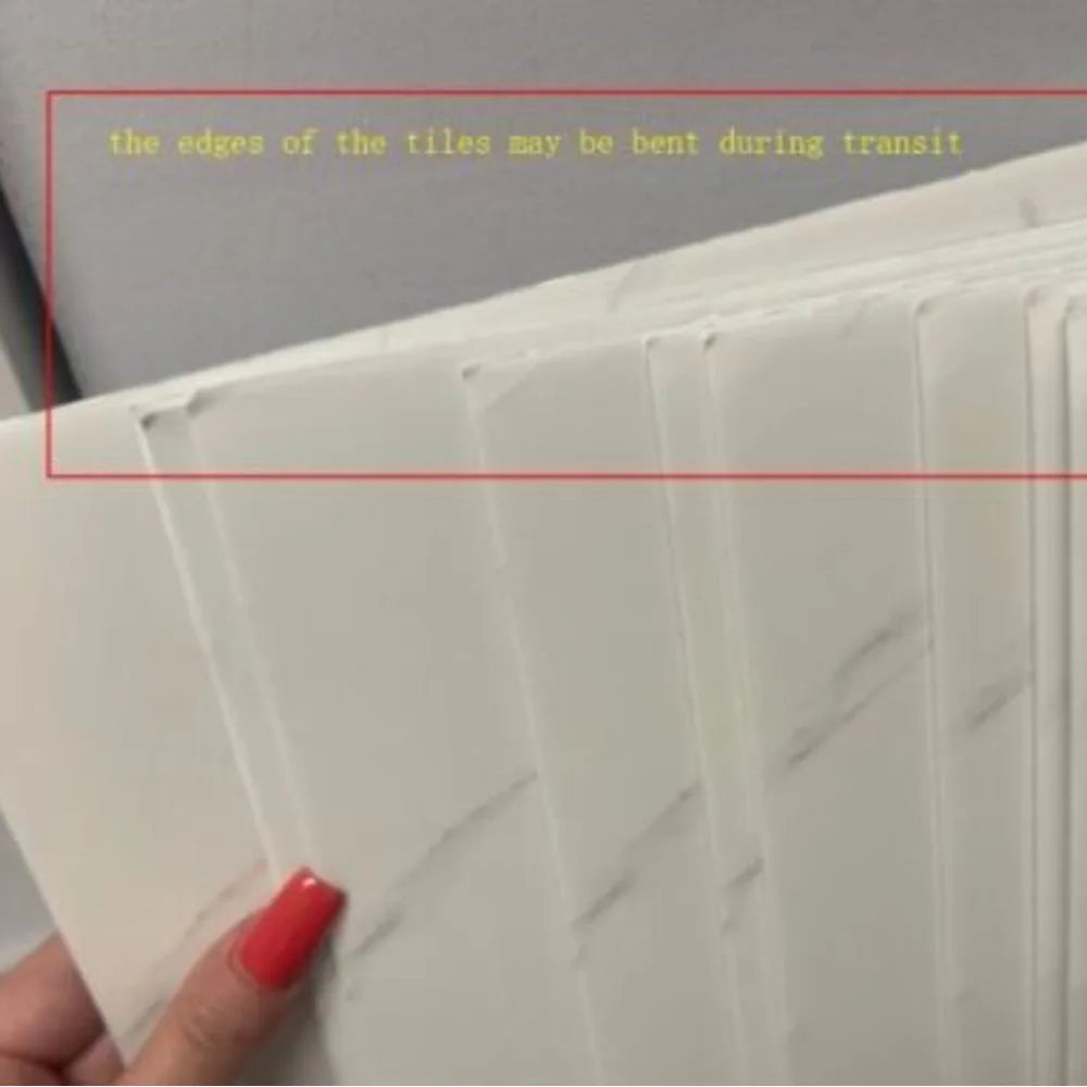 10 Pack Self-Adhesive Marble Tiles Sticker Stick on Wall or Kitchen Bathroom+